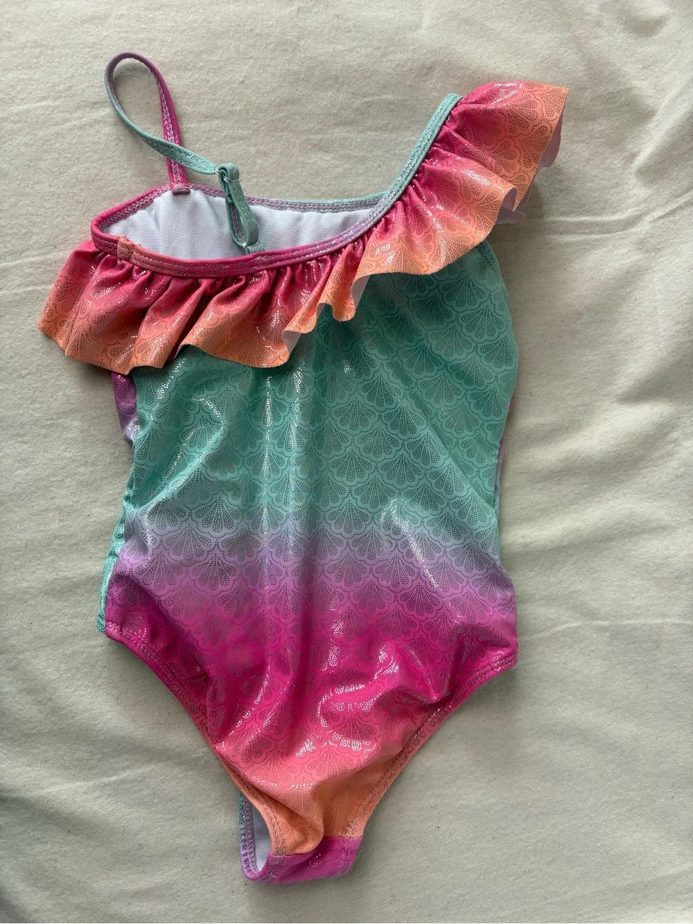 BMagical by BTween Toddler Girls Gradient Swimsuit - Pink to Teal Mermaid size 5